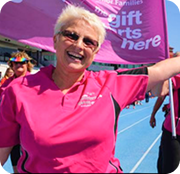 Community supporter at transplant event