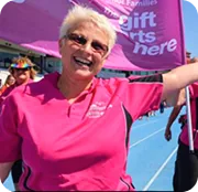 Community supporter at transplant event
