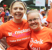 Transplant recipients celebrating together